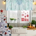 thumbnail image 5 of 2 Pack Valances for Window, Teal Blue Seahorse Coastal Short Curtains for Kitchen Bedroom Living Room, Beach Watercolor Sea Ocean Nautical Small Window Treatment Valance Drapes 42 x 18 Inch, 5 of 8