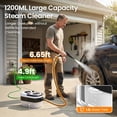 thumbnail image 7 of Professional High-Pressure 1200ml Rapid-Heating Steam Cleaner, 2500 Watt Steam Gun with Brush Head, Maquina De Vapor Para Lavar Motores, for Car Kitchen (White), 7 of 7