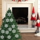 thumbnail image 4 of Christmas Decorations 10CM Snowflake Plastic Snowflake Christmas Tree Decoration Hollow Snowflake Pendant, 4 of 6