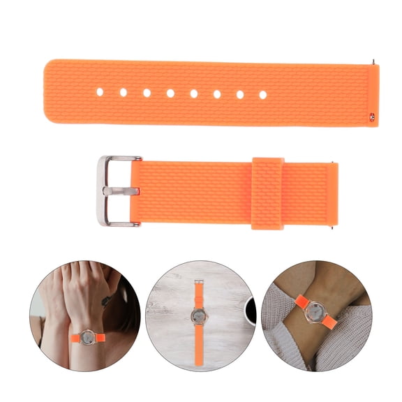 Alasum Silicone Watch Band Comfortable Ergonomic Strap for Fitness Trackers and Smartwatches, Easy to Replace