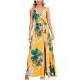 thumbnail image 1 of Vestido sin Mangas para Mujeres Carnaval Impreso Vestido de Tobillo con Cuello en V, Vestido Ligero de Verano de Algodón de Imitación para el Hogar, Diario Y el Uso de las Cuatro Estaciones, 1 of 8