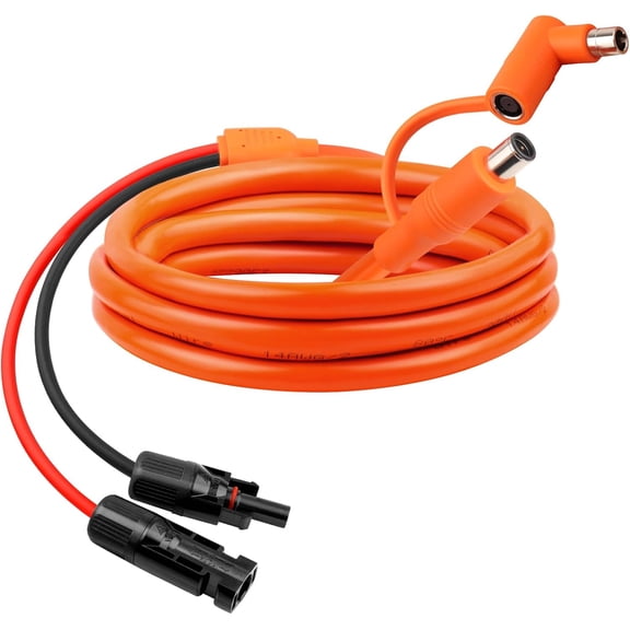 CoolStuff 10FT Solar Panel Connectors to DC 8mm Adapter Cable,12AWG 14AWG Solar Cable Cord with DC8020/7909,Compatible with Jackery, Anker,GZ Yeti,BLUETT Portable Power Statio,Solar Generator