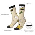 thumbnail image 4 of Fuzoiu Gnomes Bees And Sunflowers Print Athletic Crew Socks for Men & Women,Casual Crew Socks,Above Ankle Crew Socks for Business, Casual, 4 of 6