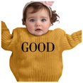 thumbnail image 2 of Rggeeun Girls Child Sweaters Floral Embroidery Design Hand Embroidered Pure Knit Crew Neck Long Sleeve For Delicate Soft And Comfortable Baby Kids Trendy Pullover,Yellow,3-4 Years, 2 of 3