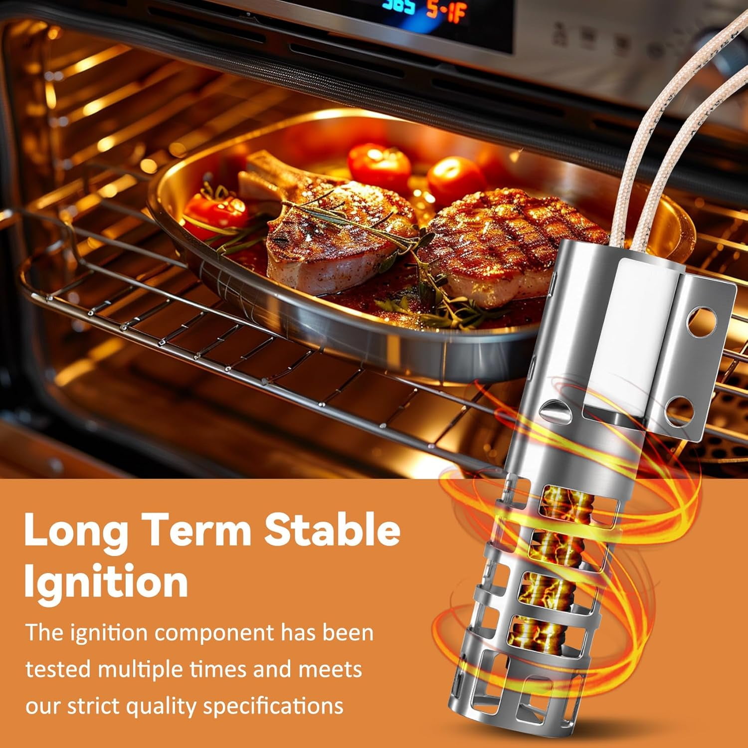 w Replacement for GE Oven Igniter with Stable Ignition Function, Replaces GE XL44 Oven Igniter, Compatible with 4342528, WB13K10027, WB13K3, WB13K4, AP2014008