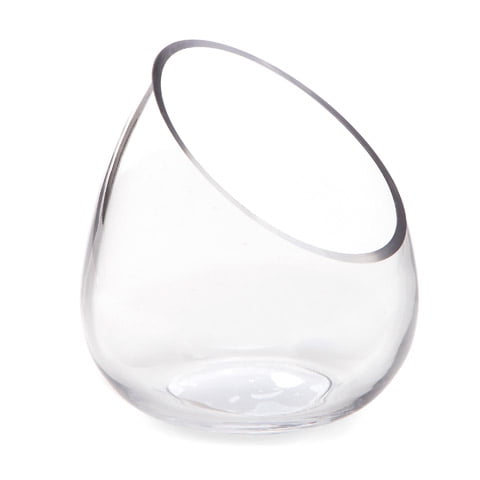 Darice Modern Clear Glass Vase Terrarium 5 875 X 6 625 Inches Walmart Com Walmart Com