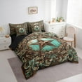 thumbnail image 3 of Castle Fairy Western Texas Stars Bedding Comforter Set,Bohemian Damask Queen Bedding Sets, 3 of 8