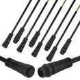 thumbnail image 1 of Uxcell 5-Set Conector Eléctrico a Prueba de Agua, Cable de 3 Pines de 7.9 In/20 cm con Conectores Macho y Hembra IP67 para Luces de Tira LED [Negro], 1 of 7