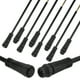 thumbnail image 1 of Uxcell 5-Set Conector Eléctrico a Prueba de Agua, Cable de 3 Pines de 7.9 In/20 cm con Conectores Macho y Hembra IP67 para Luces de Tira LED [Negro], 1 of 7