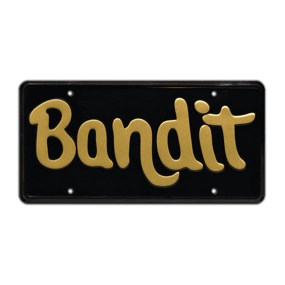 Burt Reynolds | 1981 Pontiac Trans Am Ad | BANDIT | Metal Stamped Replica License Plate
