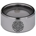 thumbnail image 2 of Celtic Pentacle Tungsten Carbide Ring, 2 of 9