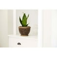thumbnail image 3 of Southern Patio CRM-047063 8 in. Gracie Planter44; Deep Gray, 3 of 5