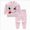 V2-Pink, variant on 3-4 Years Child Boys Girls Long Sleeved Home Set Sweatshirt Shirt Pants Winter Outfit Toddler Girl Outfit