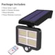 thumbnail image 4 of Inteprter Luz Solar de plástico 120 LED resistente al agua 360 grados de carga rápida Control remoto lámpara con Sensor de movimiento herramienta de Iluminación y accesorios Inteprter HA059414-00B, 4 of 6