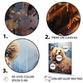 thumbnail image 5 of Designart "Abstract Representation Of Bear Environment I" Animals Bear Picture Framed Wall Art Prints, 5 of 5