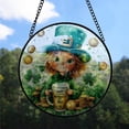 thumbnail image 2 of Personalized St Patricks Day Suncatcher Stained Glass, St Patricks Day Stained Glass Window Hanging St Patricks Day Sun Catchers Indoor Window Décor UN1RP3, 2 of 5