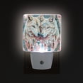 thumbnail image 3 of Beautiful Wolves with Feather Night Light 2 Pack LED Nightlight Plug into Wall Dusk to Dawn Sensor Soft White, 3 of 7