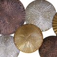 thumbnail image 4 of Benjara BM229484 Textured Conjoined Wooden Wall Sculpture, Multi Color, 4 of 5