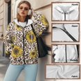 thumbnail image 6 of Renewold Sunflower Leopard Print Oversized Hoodies for Women Long Sleeve Full Zip Hooded Sweatshirts Loose Fit Pullover Sweaters Fashion Jackets Fleece Sweatshirt Athletic Clothing, XXL, 6 of 7