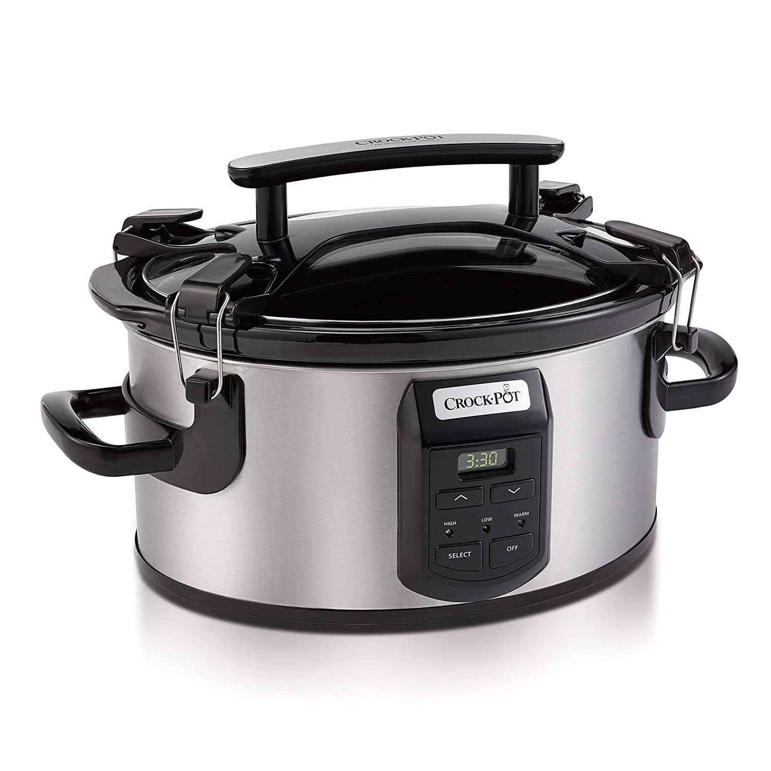 Crock-Pot® One Touch Control 6-Quart Easy-to-Clean Slow Cooker, Stainless  Steel