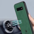 thumbnail image 2 of Nalacover Case for Samsung S10 Plus,Slim Luxury Premium PU Leather Non-Slip Grip Shockproof Bumper Anti-Scratch [ with Tempered Glass Screen Protector ] Cases for Samsung Galaxy S10 Plus, Darkgreen, 2 of 8