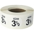 thumbnail image 1 of Autocollants Ronds Blancs Taille 3 1/2 0.75 Pouces Pouce Rond Lot de 500, 1 of 1