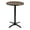 Walnut, Arched X-Base, variant on KFI Studios Mode 2.5' Round Bistro Table, Walnut, Arched X-Base