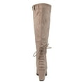 thumbnail image 4 of Journee Womens Leeda Wide Calf Block Heel Knee High Boots, 4 of 10