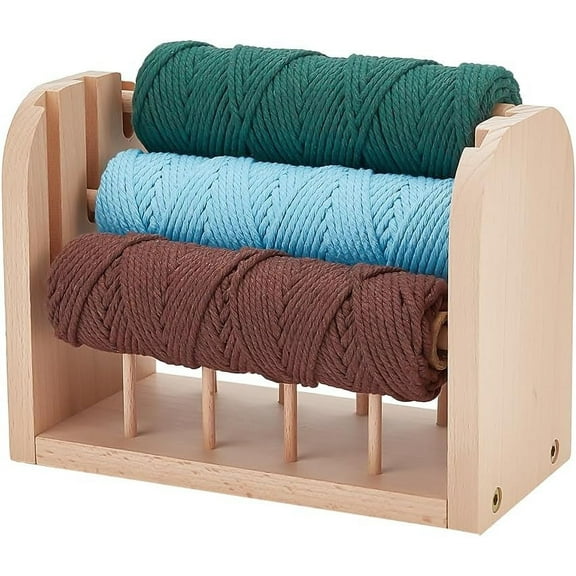 1 Set Wooden Yarn Holder 3 Spools   8 Spools Wooden Spools Holder Thread Rack Organizer for Crocheting for Sewing and Quilting Adjustabl Embroidery Supply Tools