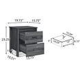 thumbnail image 3 of GDF Studio Titeca Contemporary Wood 2 Drawer Nightstand, Sonoma Gray Oak, 3 of 8