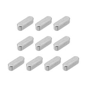 10Pack Round Ended Feather Key, 5 x 5 x 16mm Stainless Steel Key Stock Keystock