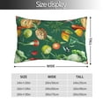 thumbnail image 4 of Disketp Pillow Covers Vegan Pattern Throw Pillow Case Cushion Covers,Cushion For Bedroom,Couch,Home-14"X20", 4 of 8