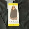 thumbnail image 3 of Matty M Women's V Neck Pullover Sweater with Side Slits (Black, Small), 3 of 4