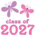 thumbnail image 3 of CafePress - Class Of 2027 Girls Graduation Women's Light Pajam - Women's Short Sleeve Print T-Shirt and Pants Light Cotton Pajama Set, 3 of 7