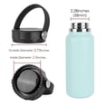 thumbnail image 2 of Linkidea Wide Mouth Water Bottle Lid with Handle Compatible with Hydra Flask Wide Mouth 12/16/18/20/32/40/64oz, Waterbottle Replacement Wide Mouth Flex Cap (Black), 2 of 6