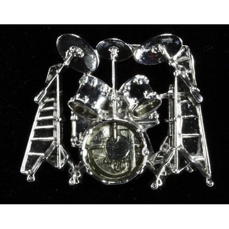 Harmony Jewelry Ludwig Drumset Pin in Silver