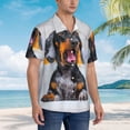thumbnail image 3 of Fuzoiu Puppy Sits In Bathtub Print Hawaiian Shirt for Men, Summer Beach Casual Short Sleeve Button Down Shirts, Men’s Beach Summer Shirts with Pocket,XX-Large, 3 of 7