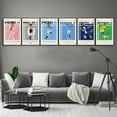thumbnail image 4 of Messi, Ronaldo, Mbappe, Haaland, Neymar Soccer Canvas Posters Wall Art Print Set of 6 Gifts for Boys Living Room Bedroom Decor Unframed: 8x12inch, 4 of 4