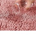 thumbnail image 5 of Soft Comfortable Chenille Bathroom Rugs 32" x 20" Non-Slip Backing Absorbent Furry Pink Bath Mats Rug for Bathtub Shower Room, 5 of 6