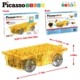thumbnail image 2 of Toy PicassoTiles con azulejos magnéticos para automóviles, camión base motorizado, más de 3 años, 2 of 7