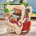 thumbnail image 4 of Fantasy Fields - Dinosaur Kingdom Thematic Kids Wooden Push Toy Cart, 4 of 4