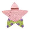 Hand-Knit Hooded Baby Star Outfit, Crochet Starfish Suit with Button Details, Breathable Infant Photography Prop, Perfect Gift for Baby Shower
