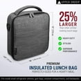thumbnail image 2 of Upper Order Durable Insulated Lunch Box Tote Reusable Cooler Bag 25% Larger Greater Storage, 2 of 6