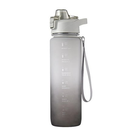 

1000ml Sports Water Bottle Plastic Drinking Bottle Leakproof Large Capacity Cup Male Water Bottle Student High Temperature Resistant Portable for Man Woman 1L