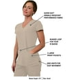 thumbnail image 3 of Green Town Scrubs for Women Scrub Set - Jogger Pant and V-Neck Top, 6 Pockets, Easy Care Uniforms, 3 of 7