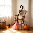 thumbnail image 5 of Halloween Witch Broom, Witch Cosplay Halloween Costume Accessory,38Inch Detachable Realistic Witch Flying Broom Stick with Ribbons for Haunted Witch Party Accessories, 5 of 6