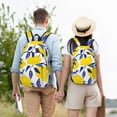 thumbnail image 6 of Daiia Tropical Lemon Vintage Canvas Backpack for Men and Women ,Hiking Backpack,Travel Laptop Bag for School,Large Capacity Backpack, 6 of 8
