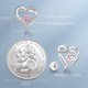 thumbnail image 4 of Forever Love Pendientes de tuerca con forma de corazón de plata de ley 925 con circonita de piedra natal, regalo de joyería de cumpleaños, regalos del día de San Valentín para muje, 4 of 5