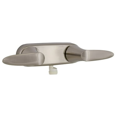 PF223404 Shower Valve 4" D-Spud Brushed Nickel 2-Lever Handle