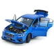 thumbnail image 3 of 2016 Impreza Wrx Sti S207 Coches modelo fundido a presión Coche de juguete deportivo de carreras Vehículos fundidos a presión de metal para niños a escala 1/32 con luz 4 puertas Capó abierto y maleter, 3 of 5